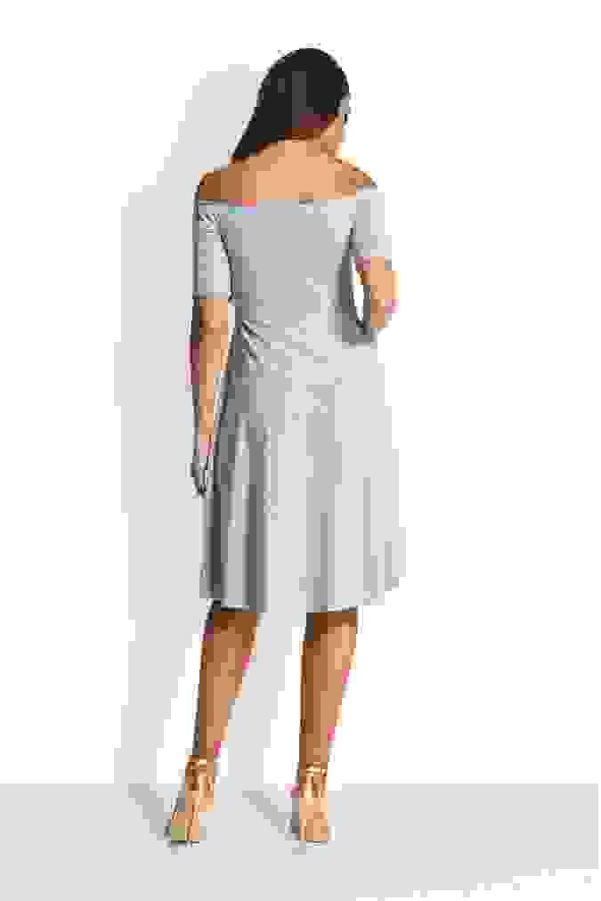 Sukienka 117EM - Szary melanż