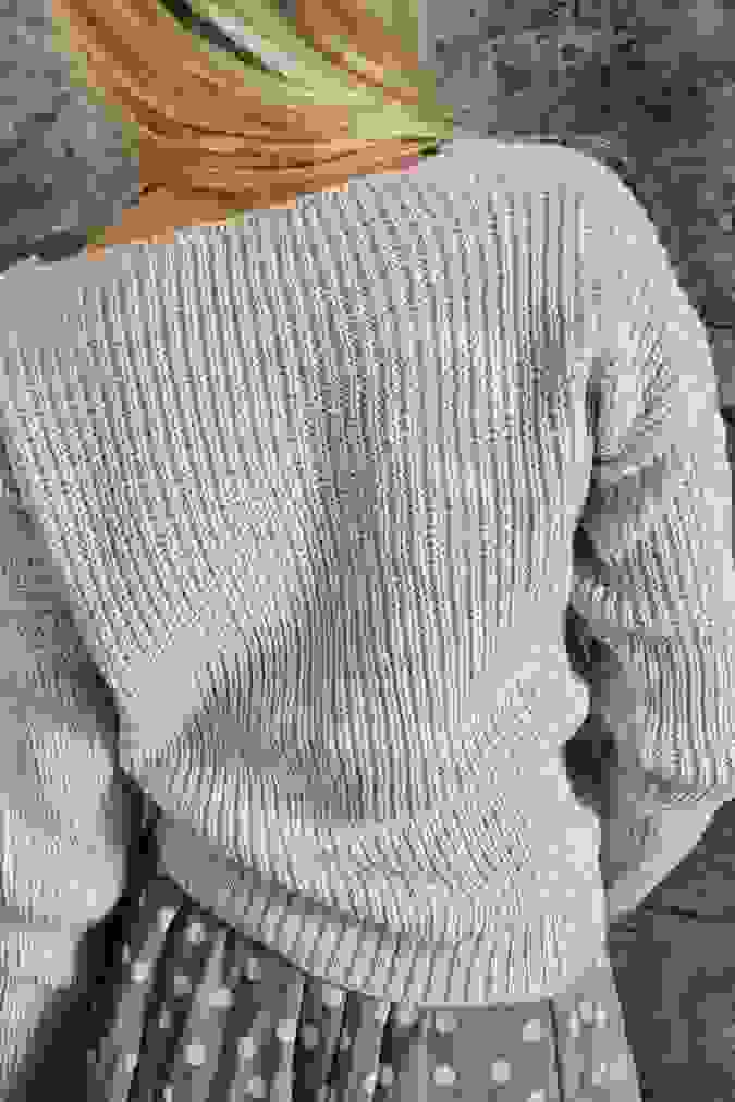Kardigan sweter 202 ANGORA jasny beż