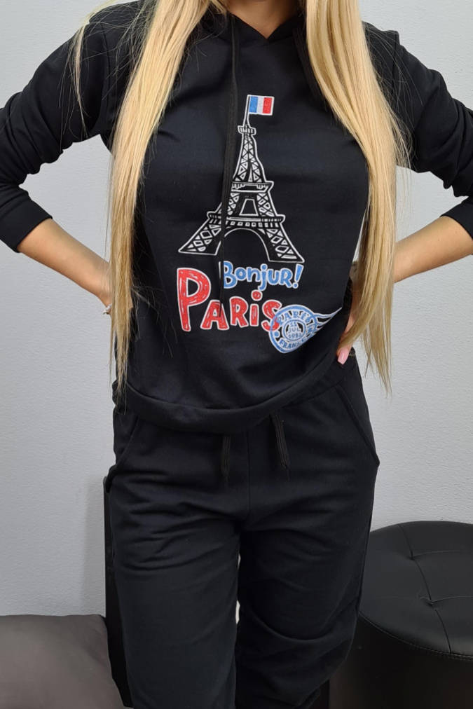 Dres S154 wieże Eiffla Paris czarny