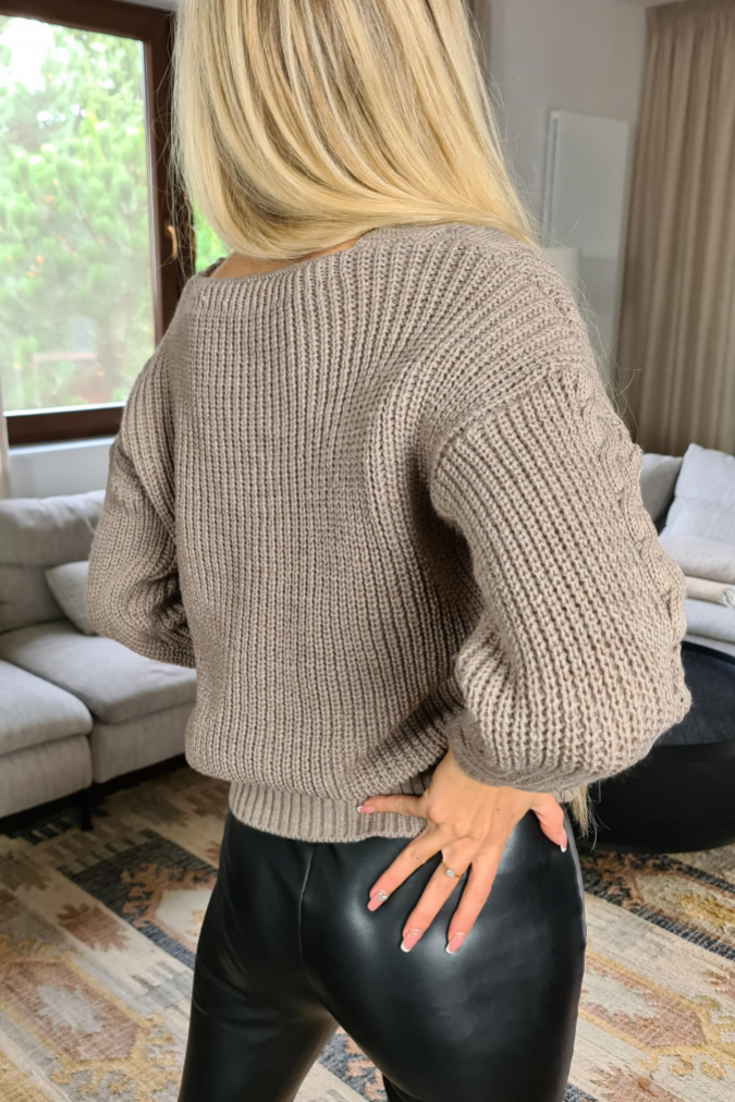 Kardigan sweter 202 ANGORA cappuccino