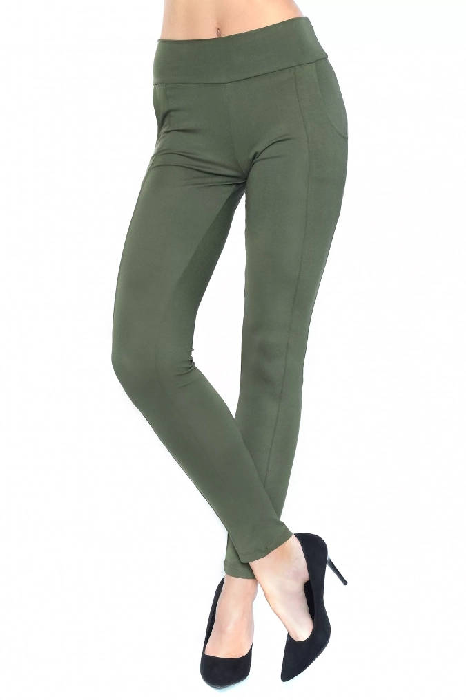 Legginsy 1049 - Khaki