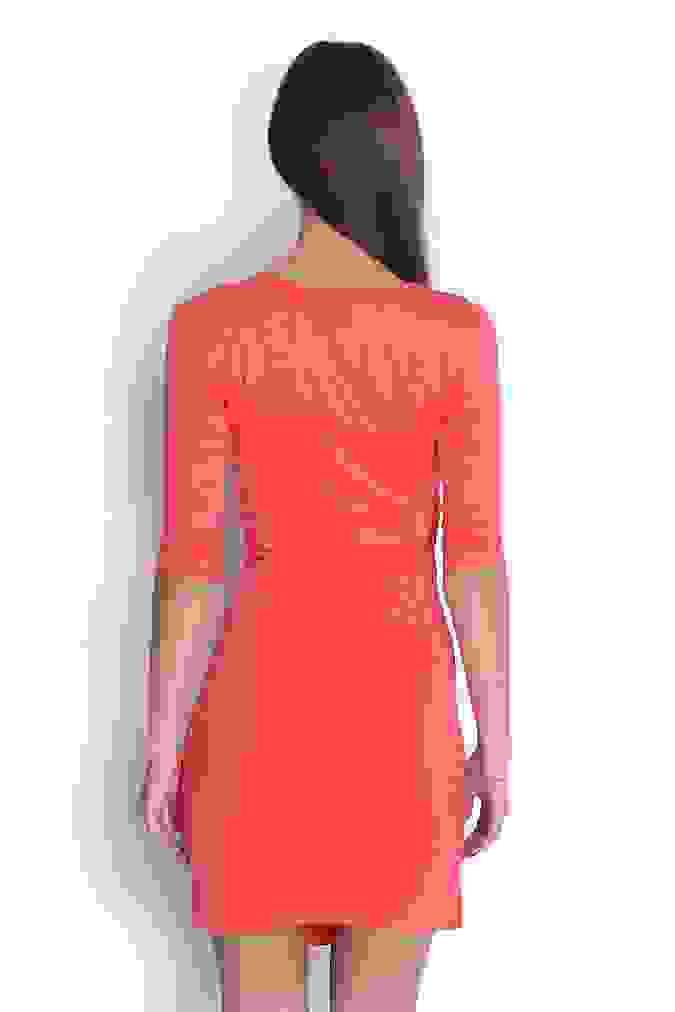 Sukienka 6408 - Koralowy