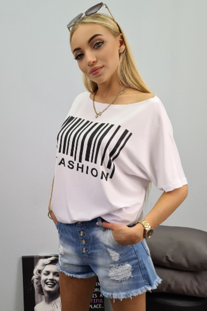 Bluzka 9633 AVA fashion biała