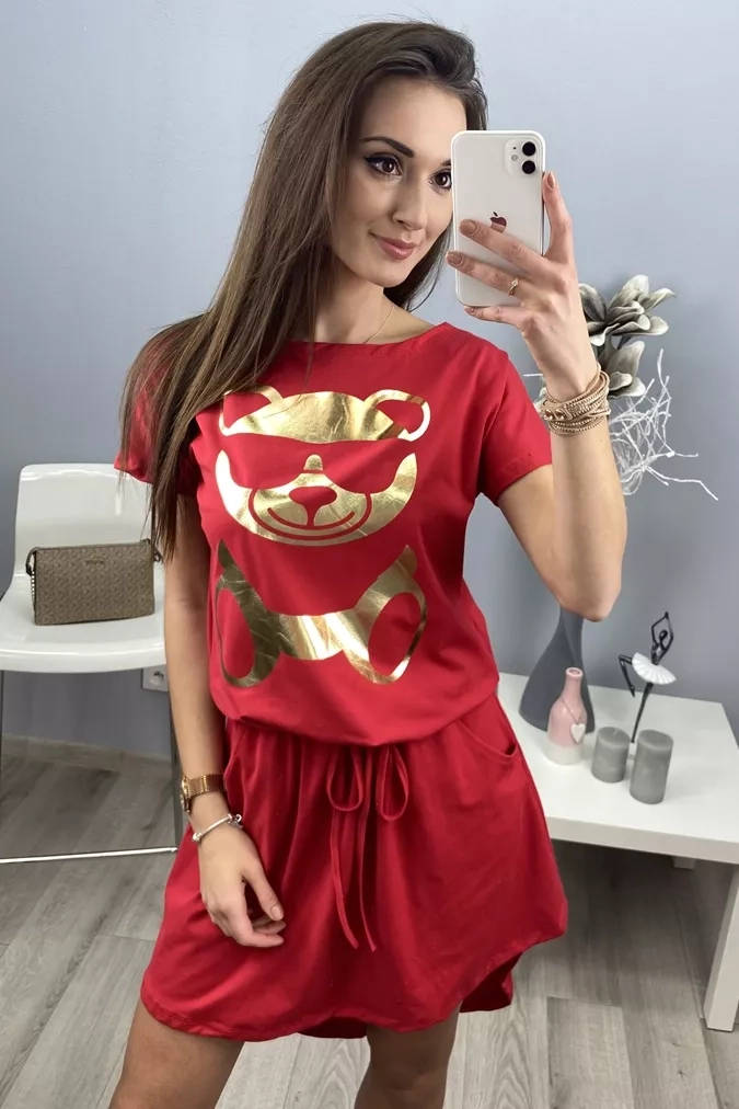 Sukienka 9302 - Czerwony