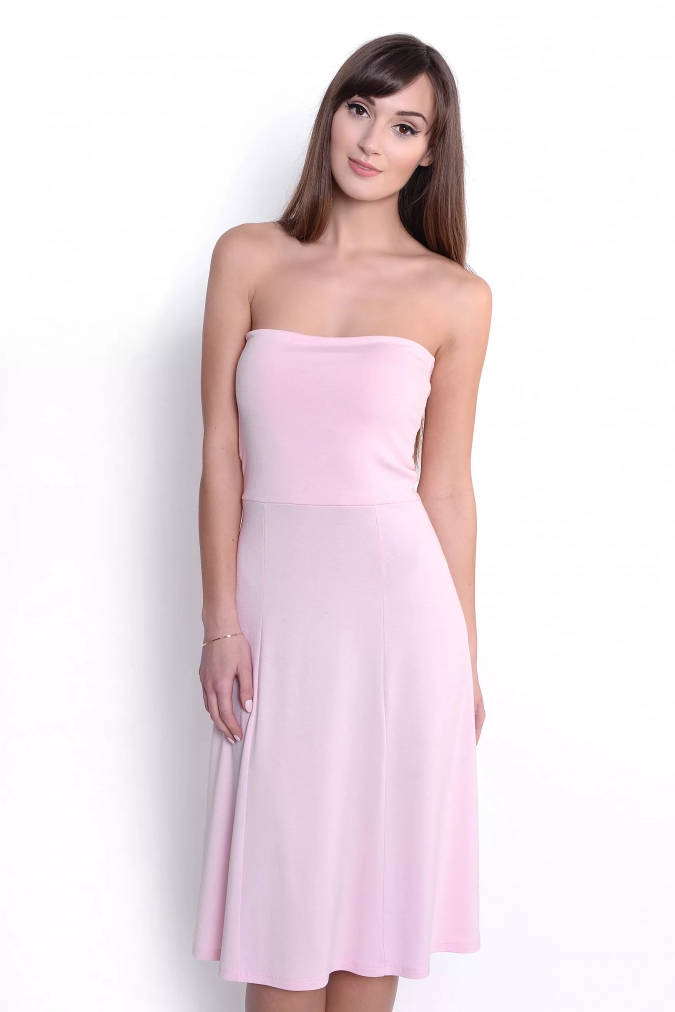 Sukienka/spódnica 8205 - Pudrowy róż