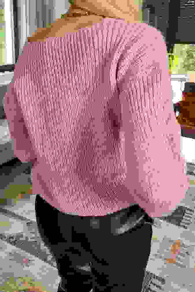Kardigan sweter 202 ANGORA różowy