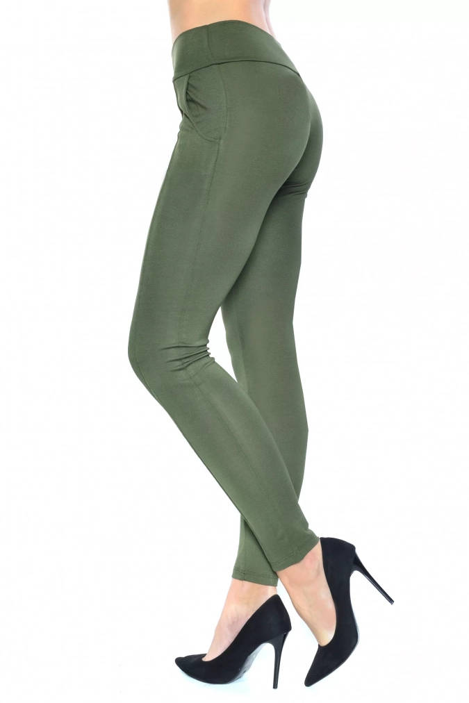 Legginsy 1049 - Khaki