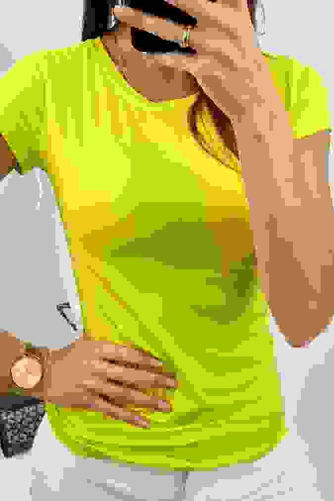Bluzka 2000-0 - Neonowy żółty