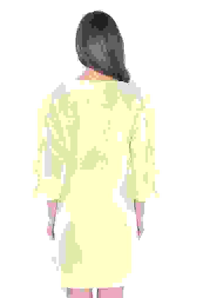 Sukienka 3477 - Pastelowy żółty