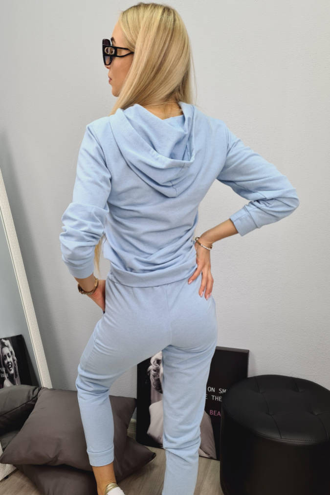 Dres S155 tęcza z sentencją  baby blue