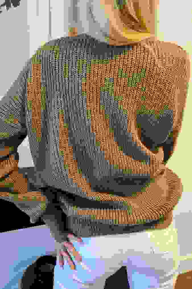 Kardigan sweter 0750 gładki TARINA cappuccino
