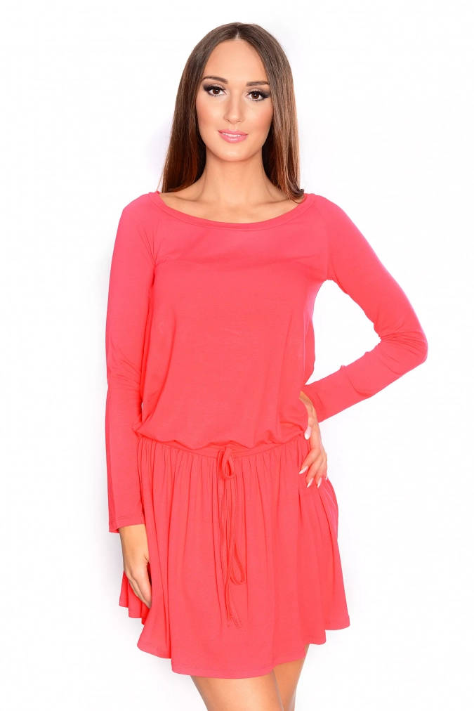 Sukienka B031 - Koralowy