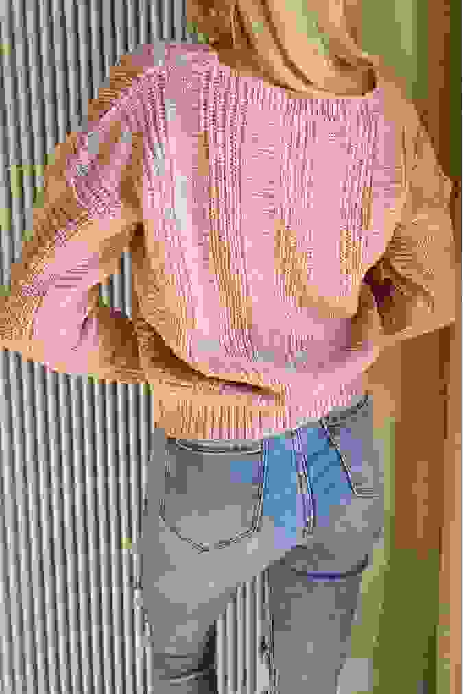Kardigan sweter 201 WARSAW puder róż