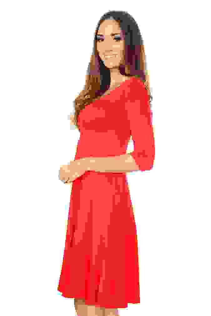 Sukienka P6409 - Czerwony