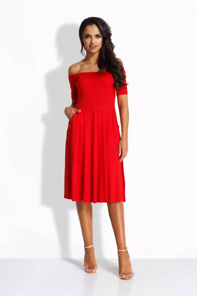 Sukienka 117EM - Czerwony